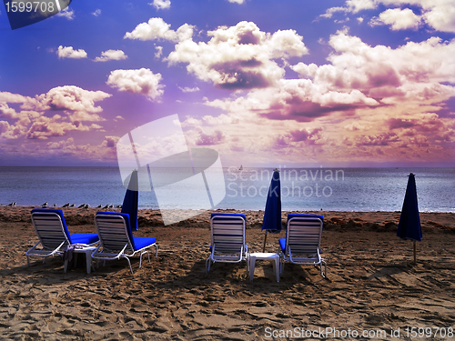 Image of Beach At Sunset 