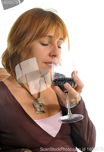 Image of smelling a wineglass