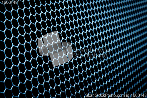 Image of abstract metallic grid