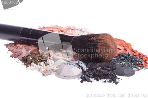 Image of set of multicolor crushed eyeshadows