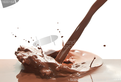 Image of pouring chocolate