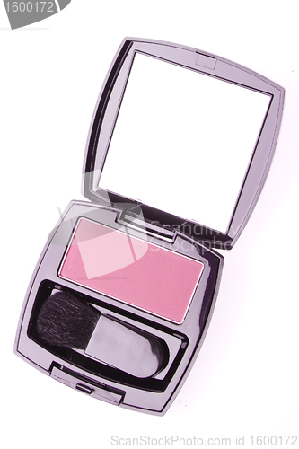 Image of compact blush with brush