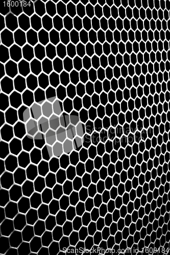 Image of abstract metallic grid