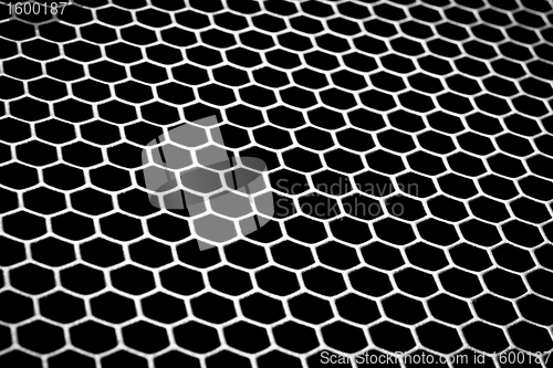 Image of abstract metallic grid