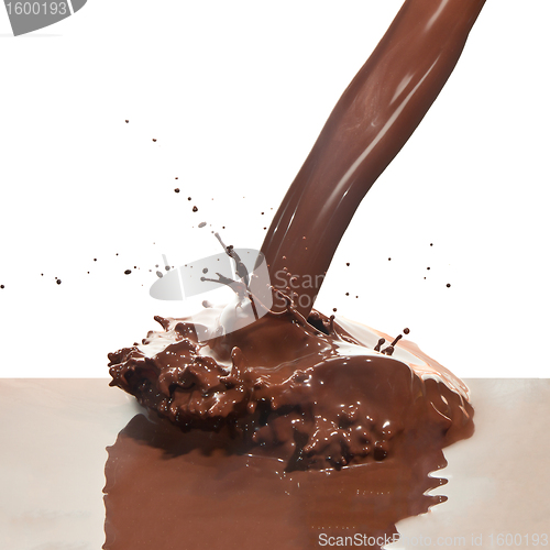Image of pouring chocolate