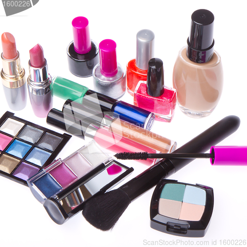 Image of set of cosmetic products