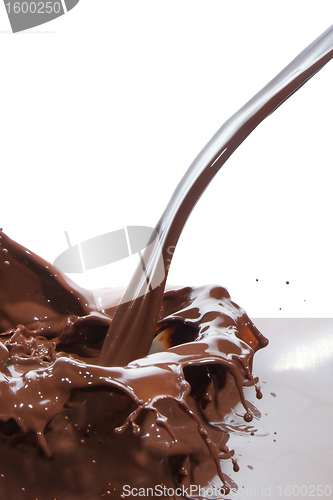 Image of pouring chocolate