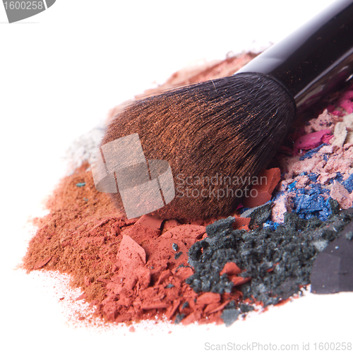 Image of set of multicolor crushed eyeshadows