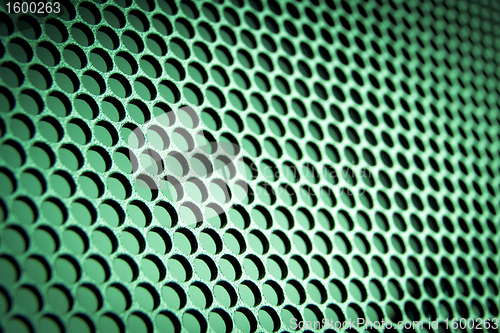 Image of abstract metallic grid