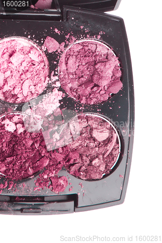 Image of crushed compact eyeshadows