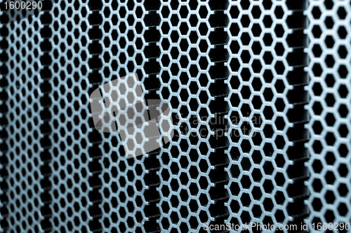 Image of abstract metallic grid