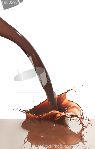 Image of pouring chocolate