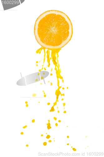 Image of orange juice splash