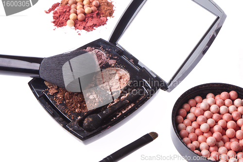 Image of crushed compact eyeshadows