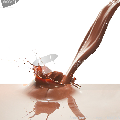 Image of pouring chocolate