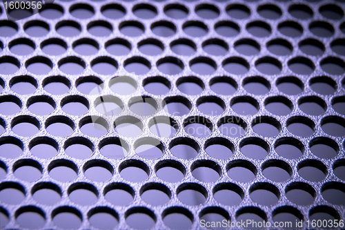 Image of abstract metallic grid