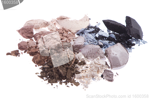 Image of multicolored crushed eyeshadows