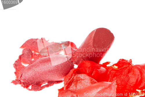 Image of crushed lipsticks