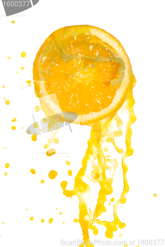 Image of orange juice splash