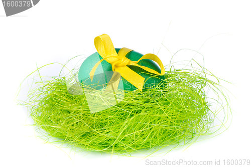 Image of easter egg in nest