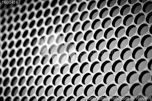 Image of abstract metallic grid