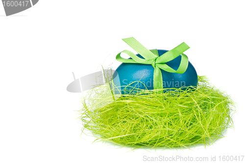 Image of easter egg in nest
