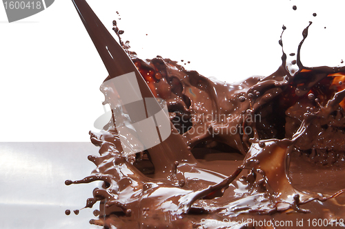 Image of pouring chocolate