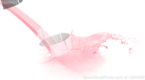 Image of strawberry milk splash