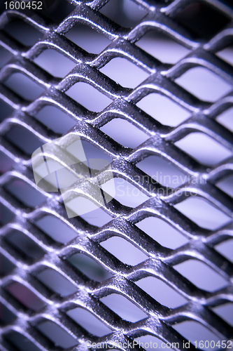 Image of abstract metallic grid