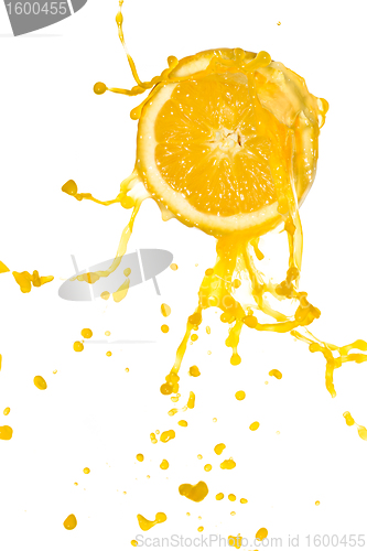 Image of orange juice splash