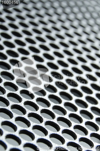 Image of abstract metallic grid