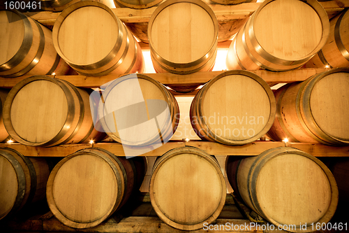 Image of wine barrels