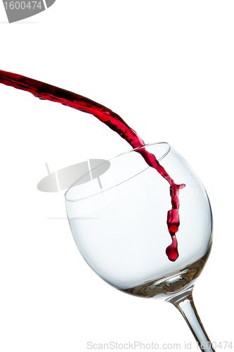 Image of pouring red wine 