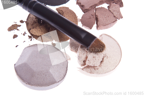 Image of multicolored crushed eyeshadows
