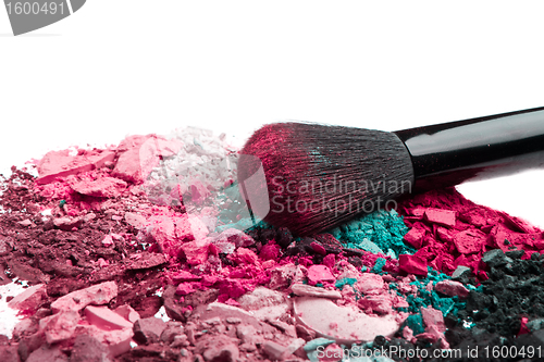 Image of set of multicolor crushed eyeshadows