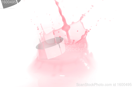 Image of strawberry milk splash