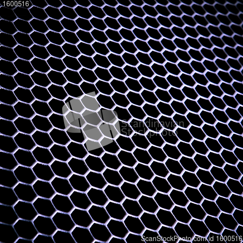 Image of abstract metallic grid