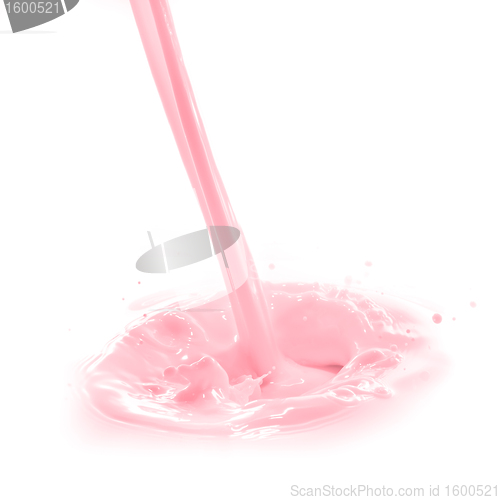 Image of strawberry milk splash