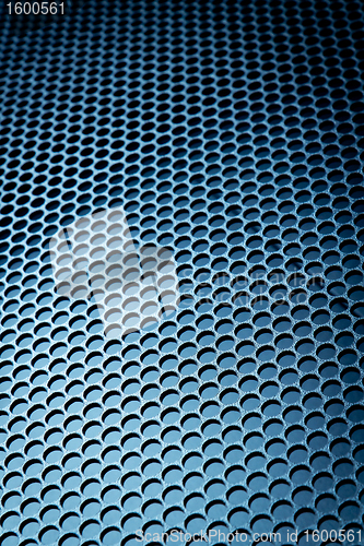 Image of abstract metallic grid