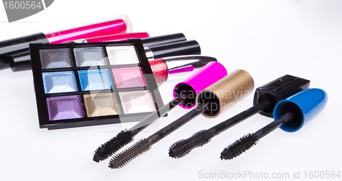 Image of makeup set isolated