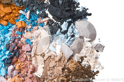 Image of set of multicolor crushed eyeshadows