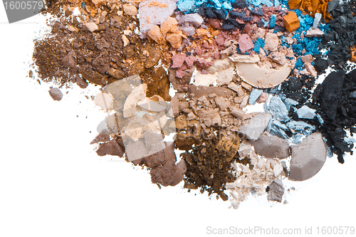 Image of set of multicolor crushed eyeshadows