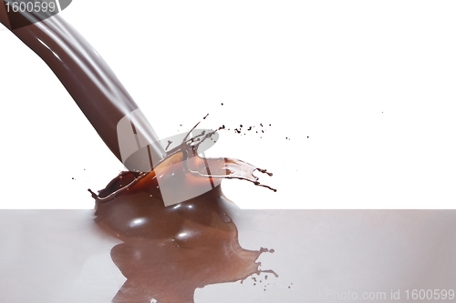 Image of pouring chocolate