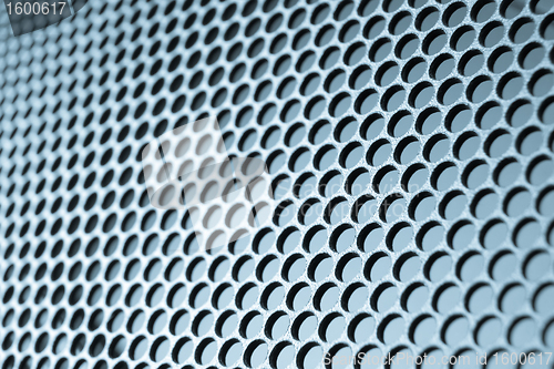 Image of abstract metallic grid