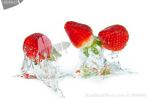 Image of strawberry in the water