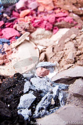 Image of crushed eyeshadows