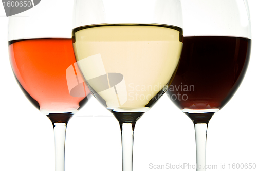 Image of three wine glasses