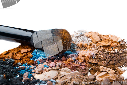 Image of set of multicolor crushed eyeshadows