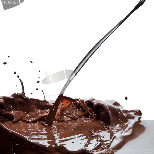 Image of pouring chocolate