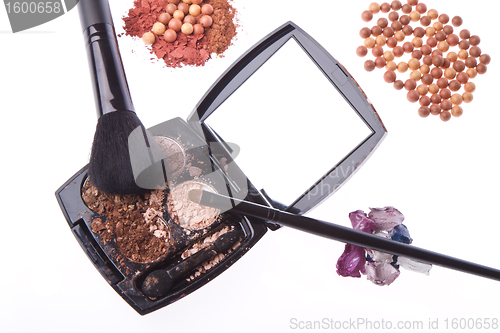 Image of crushed compact eyeshadows